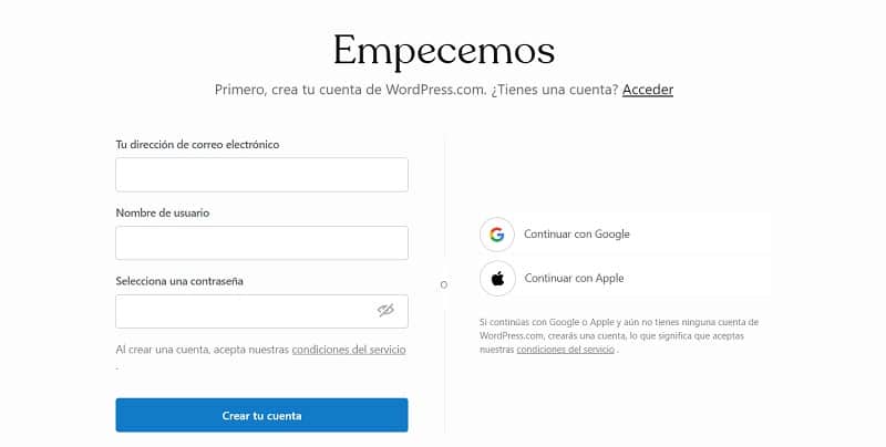 crear un blog con wordpress