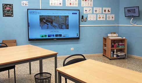 inglés interactivo con monitores