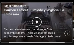 Carmen Laforet documentales de escritoras