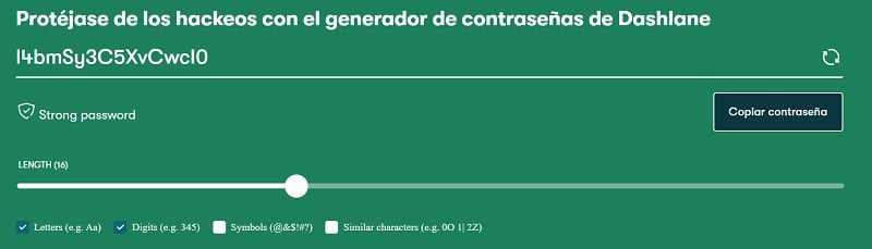 Dashlane Generador De Contraseñas