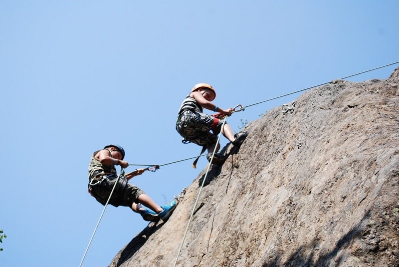 Escalada compañerismo