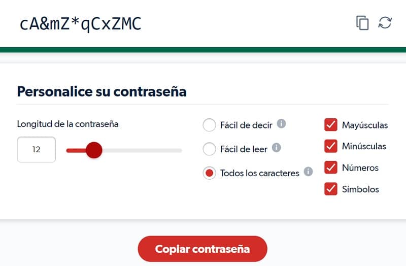 Generadores de contraseñas