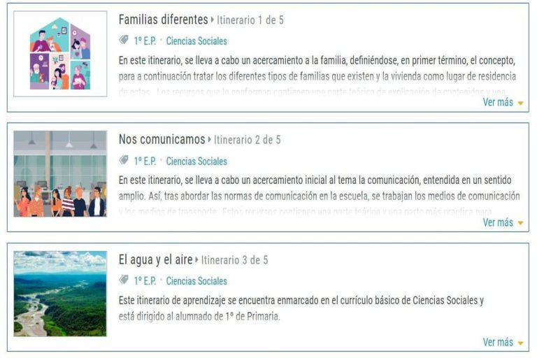 itinerarios didacticos Intef