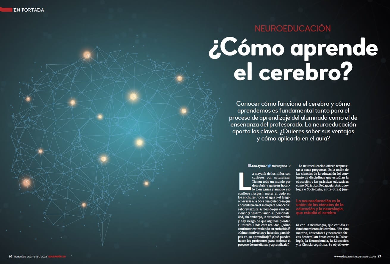 Neuroeducación revista EDUCACIÓN 3.0