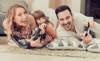 Videojuegos para divertirse en familia.