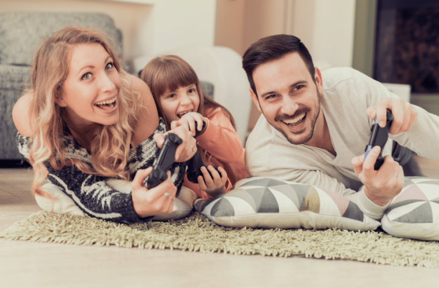 Videojuegos para divertirse en familia.