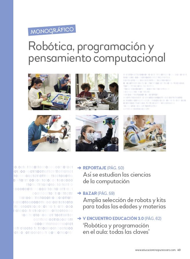 Robótica, programación y pensamiento computacional (monográfico)