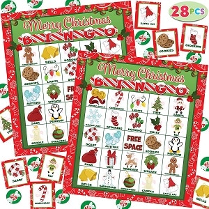 Bingo de Navidad juegos de mesa navideños 