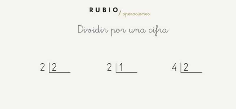 Fichas de divisiones rubio 