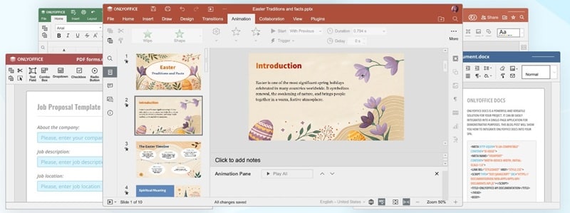 onlyoffice apps para crear y modificar documentos