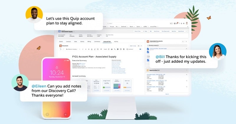 quip apps para crear y modificar documentos