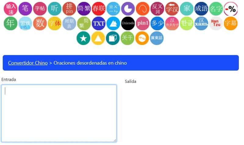 Chinese converter para aprender frases en chino.
