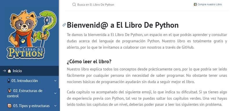 El libro de Python para aprender a programar.