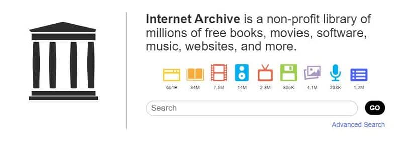 Web para descargar libros Internet Archive.