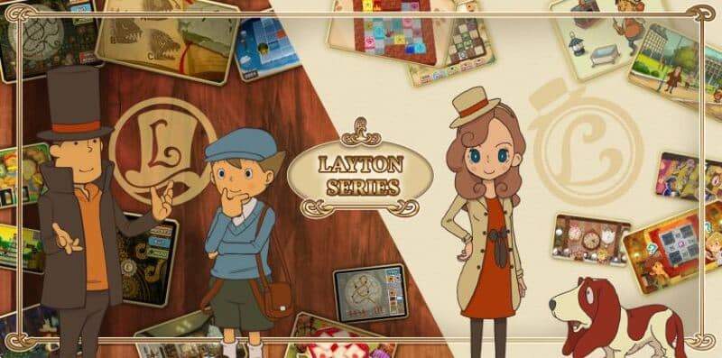 Portada del videojuego de estrategia Profesor Layton.