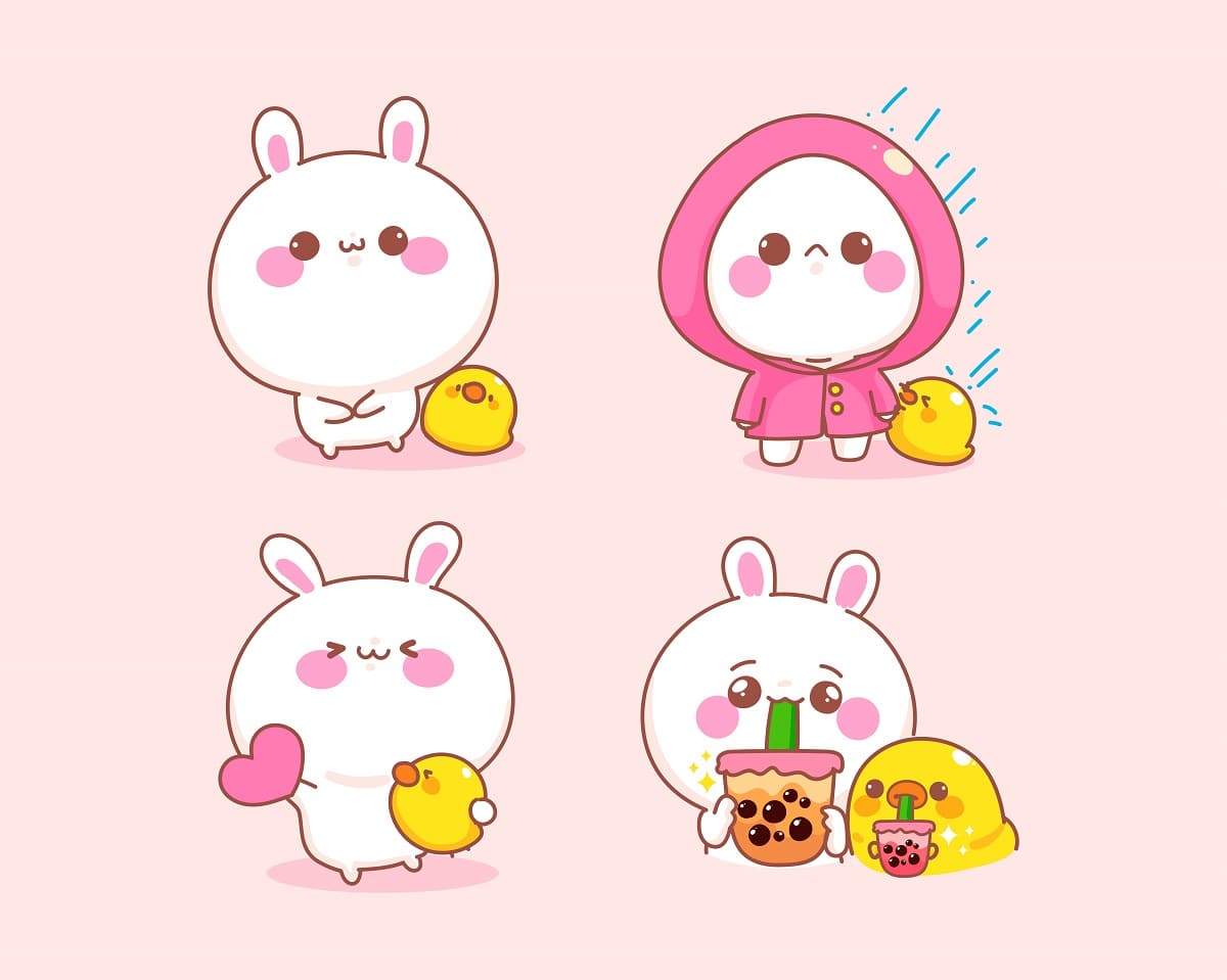 Imágenes kawaii para WhatsApp: Bonitos dibujos animados