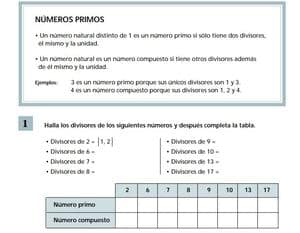 Ejercicios Santillana Para Repasar Los Números Primos 