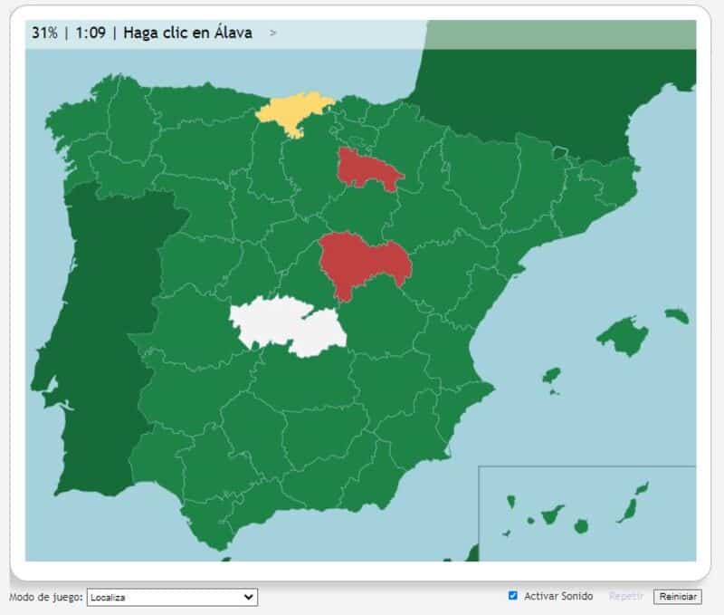 Seterra Provincias Españolas