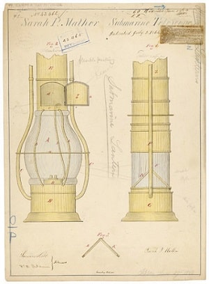 Patente Del Periscopio De Sarah Mather.
