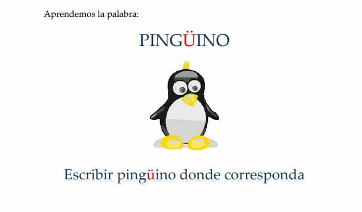 Diéresis con pingüino