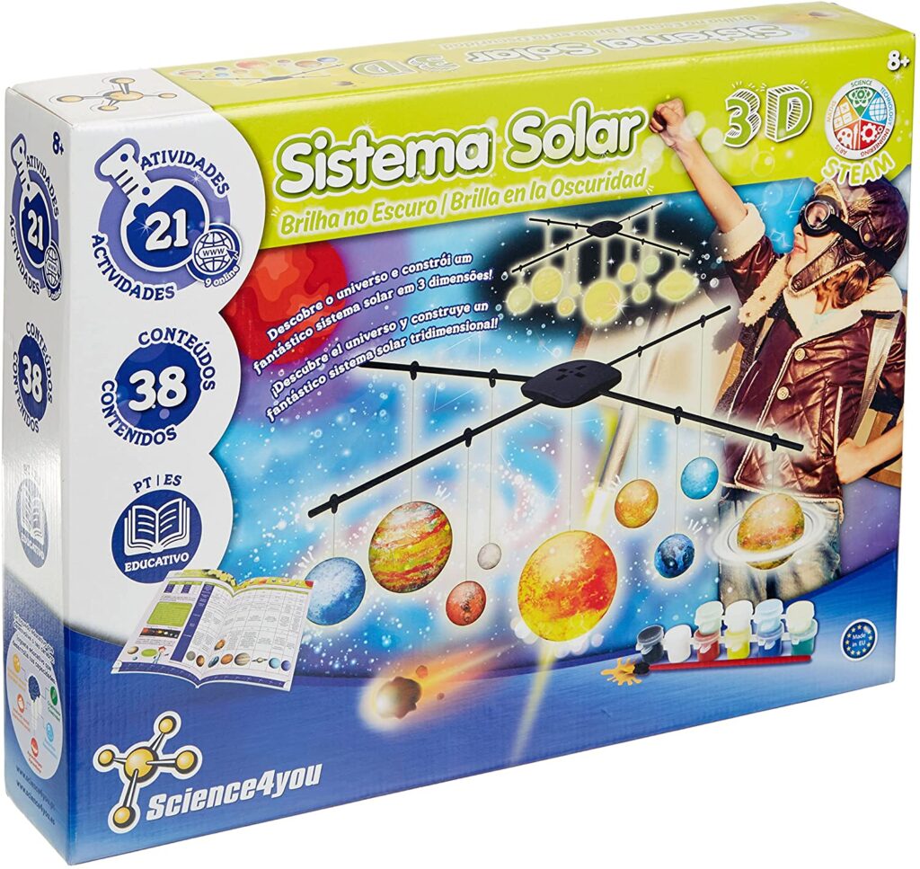 Juego para montar el sistema solar.