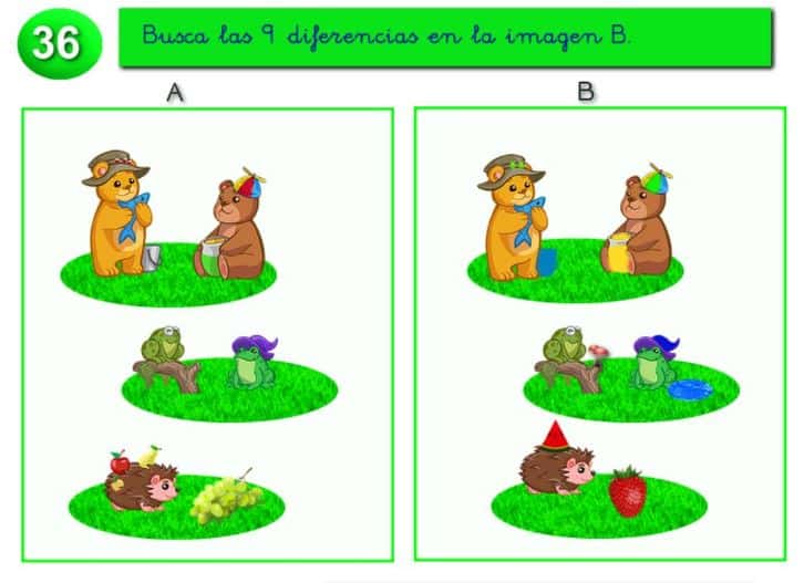 Encuentra las differencias Para Niños +5Años +300 Diferencias