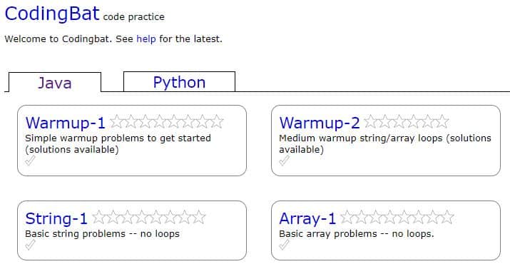 Coding bat