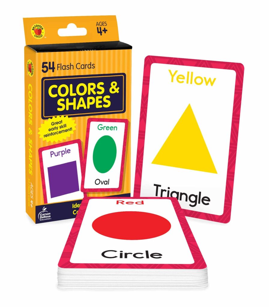 Colors and shapes flash cards aprender los colores en inglés