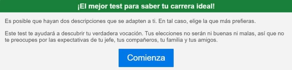 El mejor test para saber tu carrera ideal