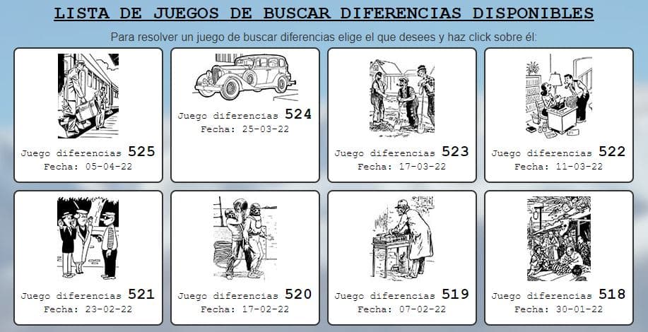 Lista De Juegos De Encuentra La Diferencia