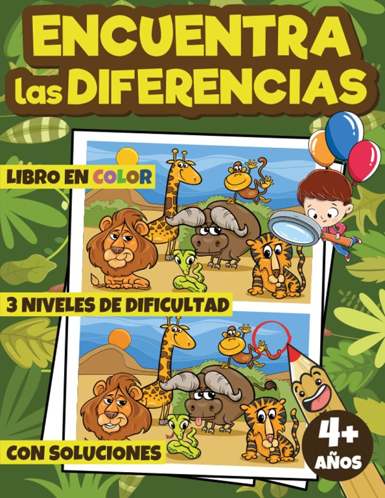 Encuentra las differencias Para Niños +5Años +300 Diferencias