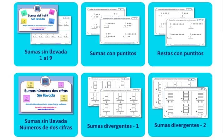 Fichas de matemáticas