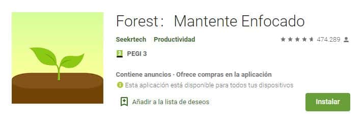 Forest herramientas para opositar