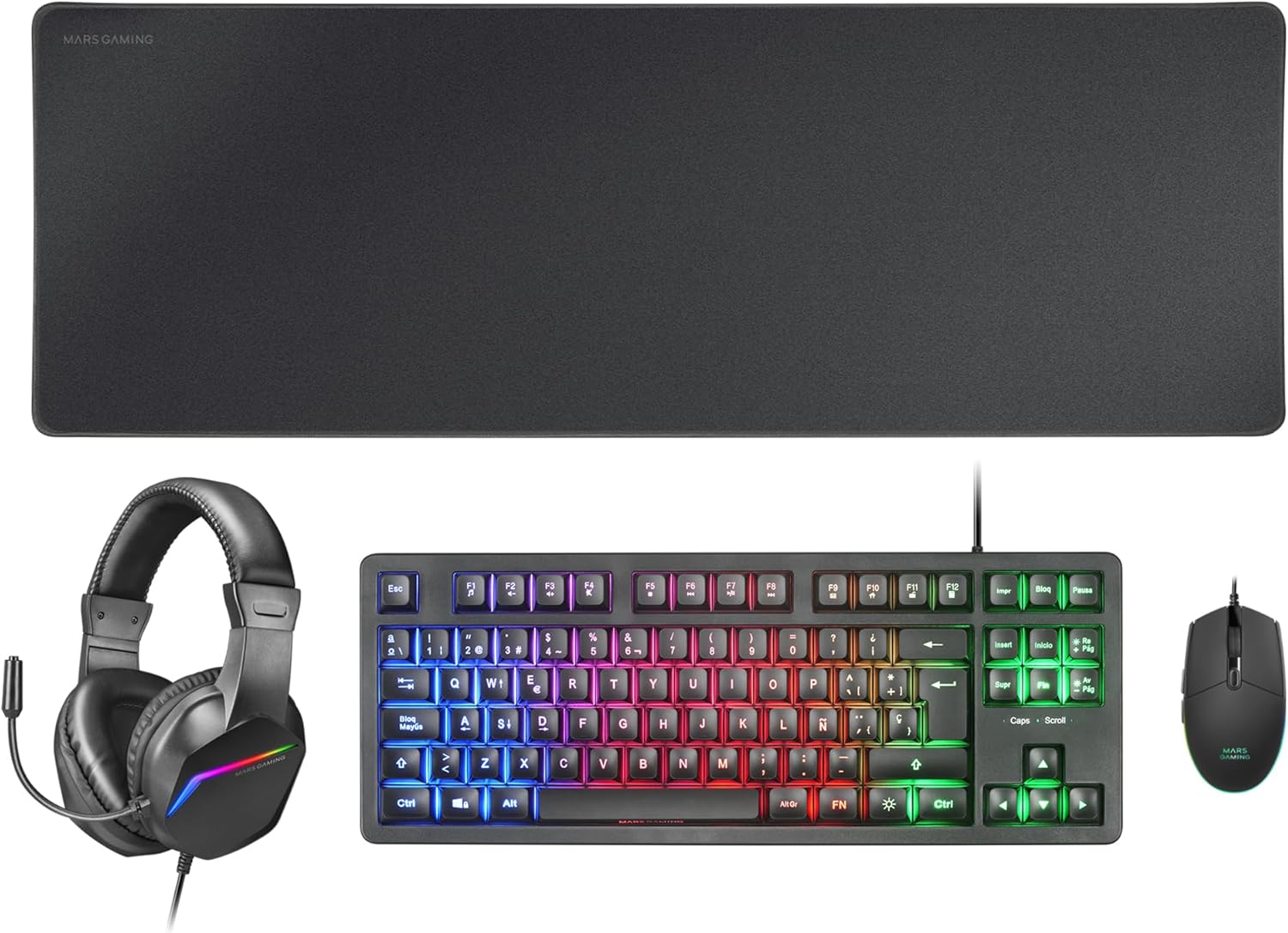 Combo Mars Gaming pack gamers