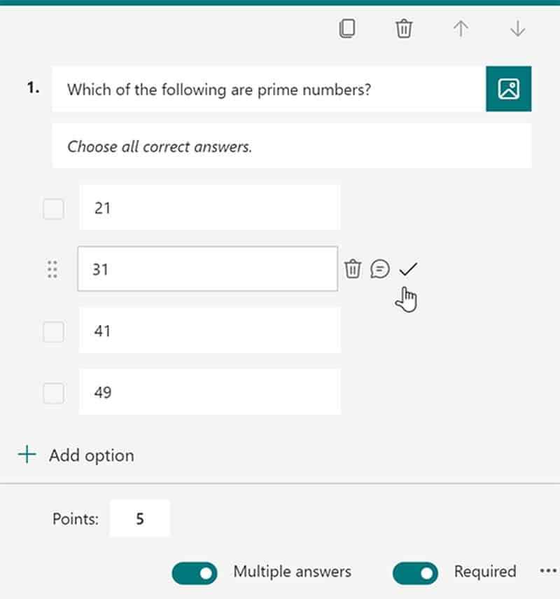 Cómo crear exámenes en Microsoft Forms