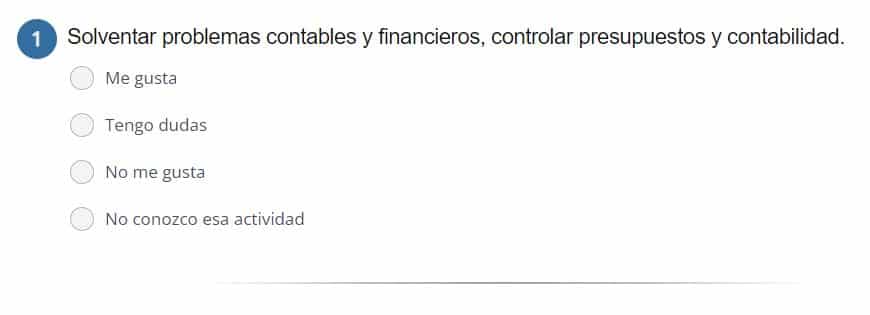 Test de orientación profesional