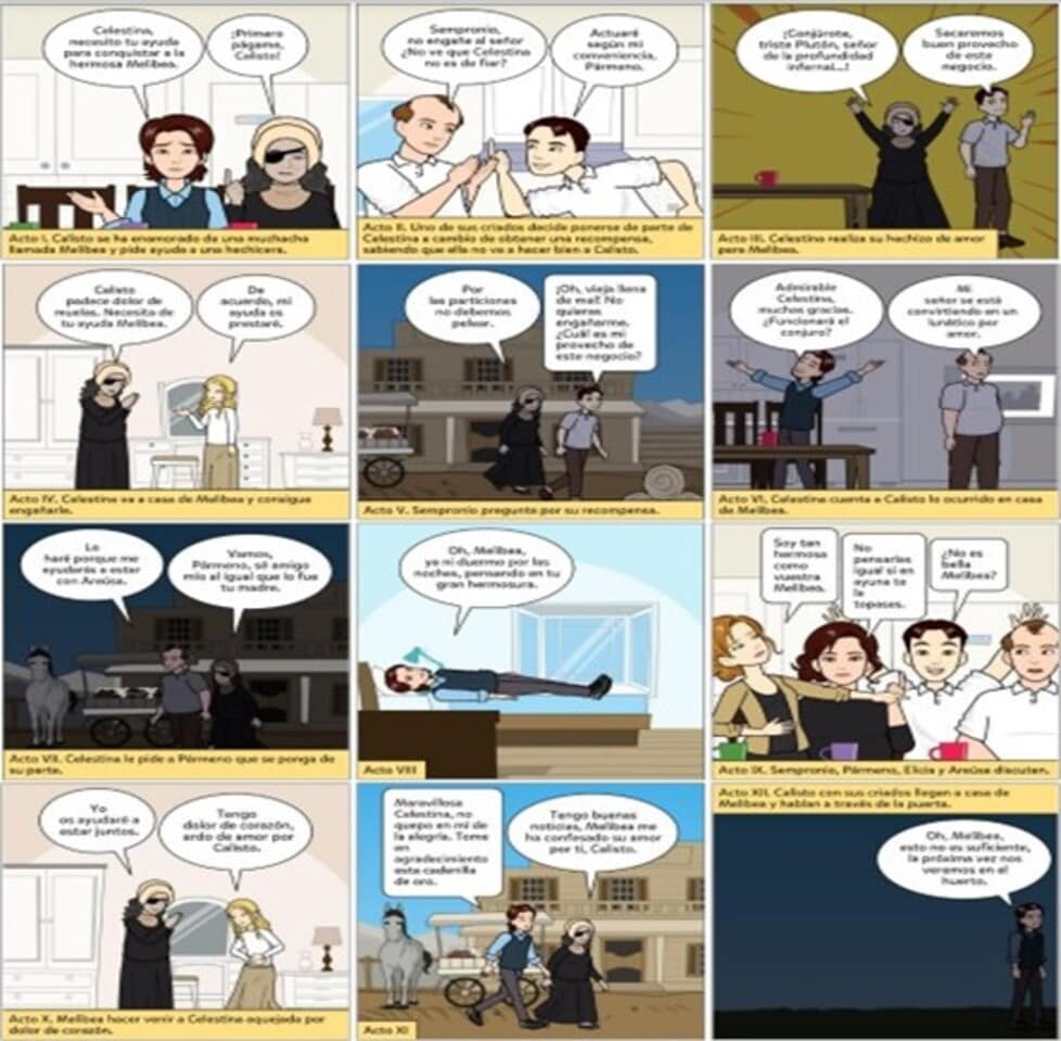 Tiras cómicas La Celestina