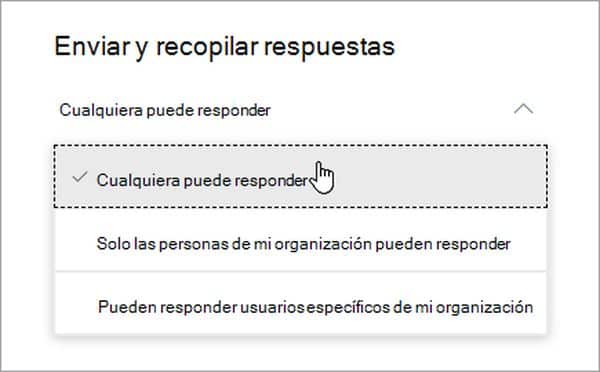 Enviar Preguntas Microsoft Forms