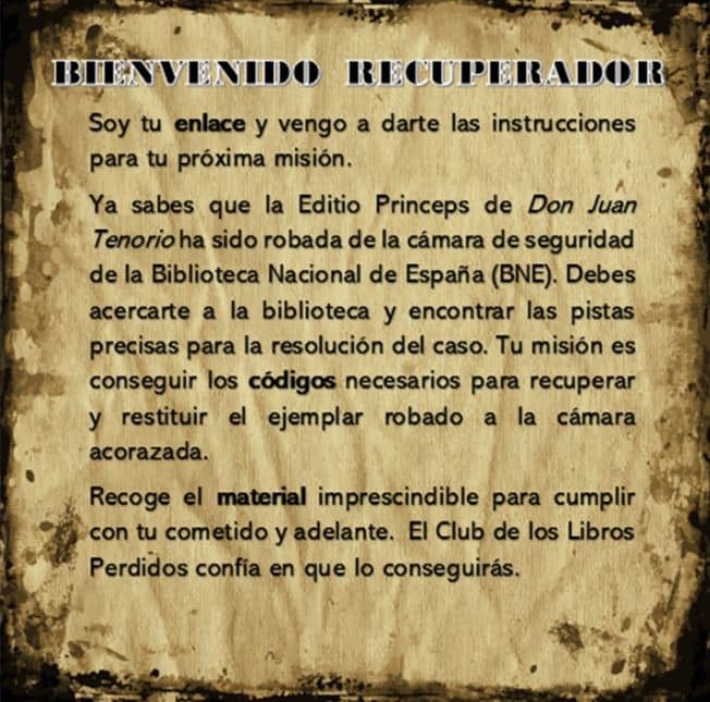 Instrucciones Misión Tenorio