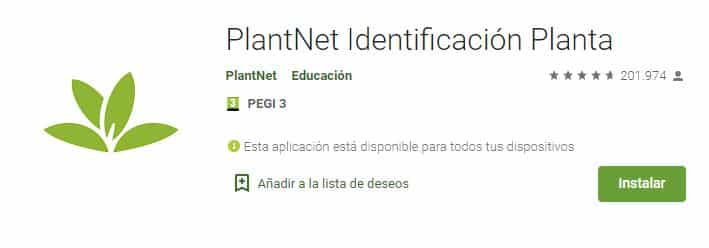 PlantNet estudiar las plantas
