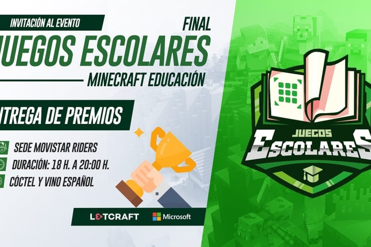 ¡Sigue en directo la final de la cuarta edición de los Juegos Escolares Minecraft Educación! Juegos Escolares Minecraft Educación