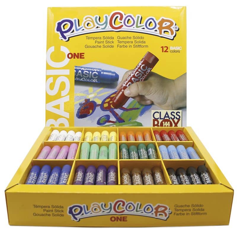 Playcolor: témperas sólidas para pintar sin agua ni pincel