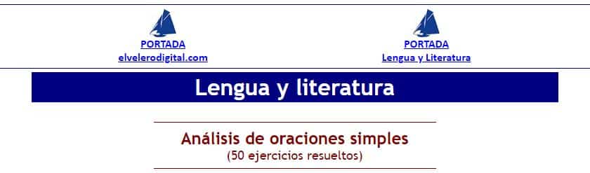 Análisis de oraciones simples