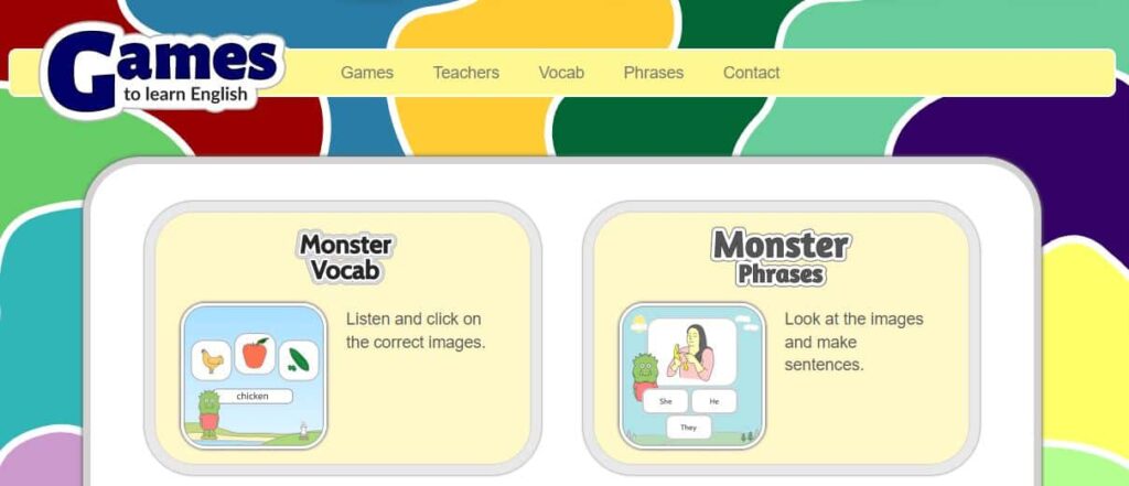 Games to learn English