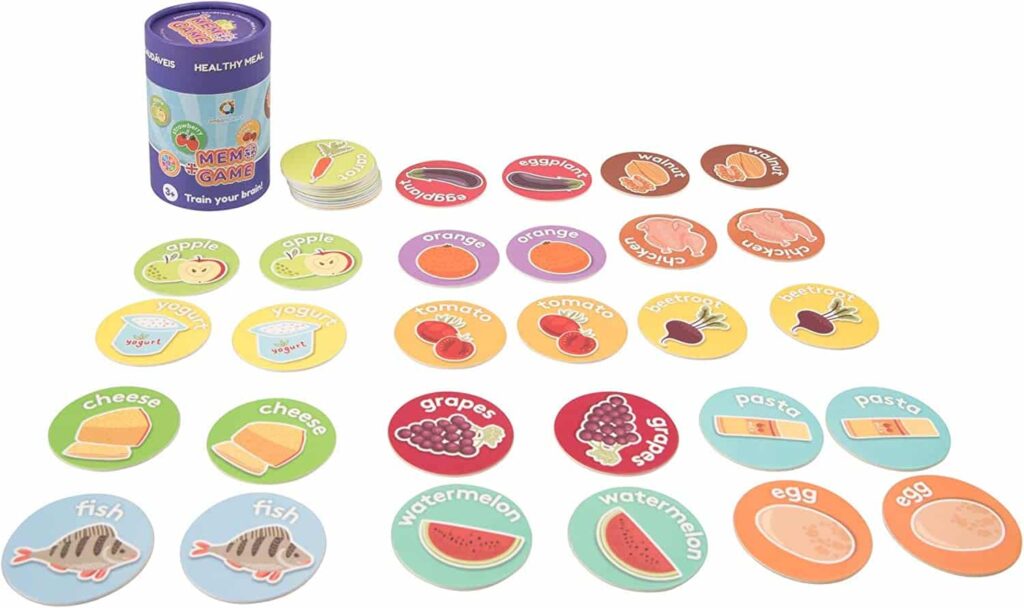 Memo games alimentos saludables