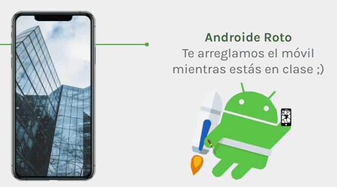 Te arreglamos el móvil mientas estás en clase