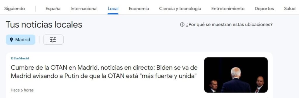 Noticias locales google news 