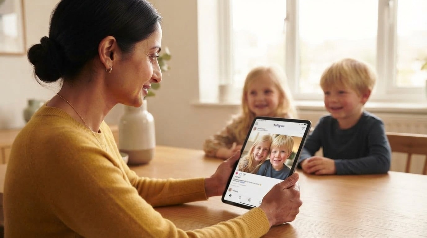 fotografías de menores en Internet y redes sociales