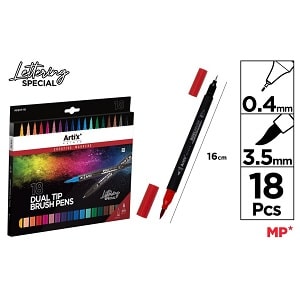 Pincel de doble punta Main paper materiales para practicar lettering 