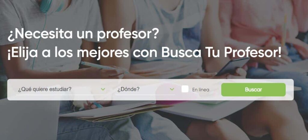 Busca tu profesor clases particulares online
